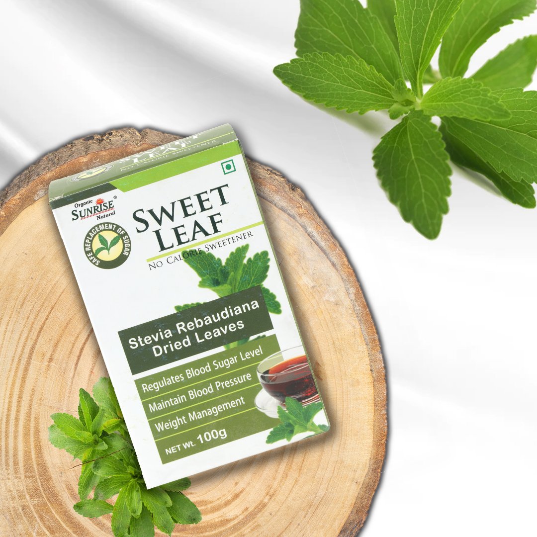 Stevia Sweet Leaf – Natural Sugar Substitute for Weight Management & Blood Sugar Support | Sunrise A