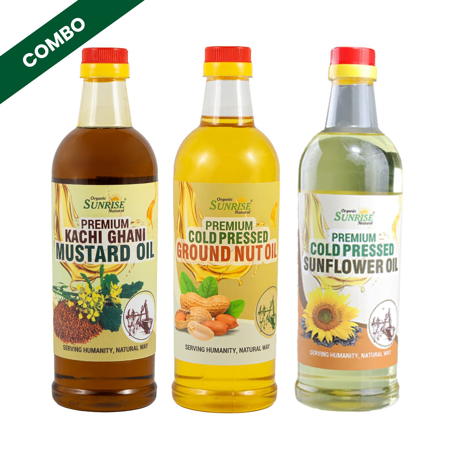 Vegetable Natural Oil Combo – Pure Cooking & Wellness Oils | Sunrise Agriland