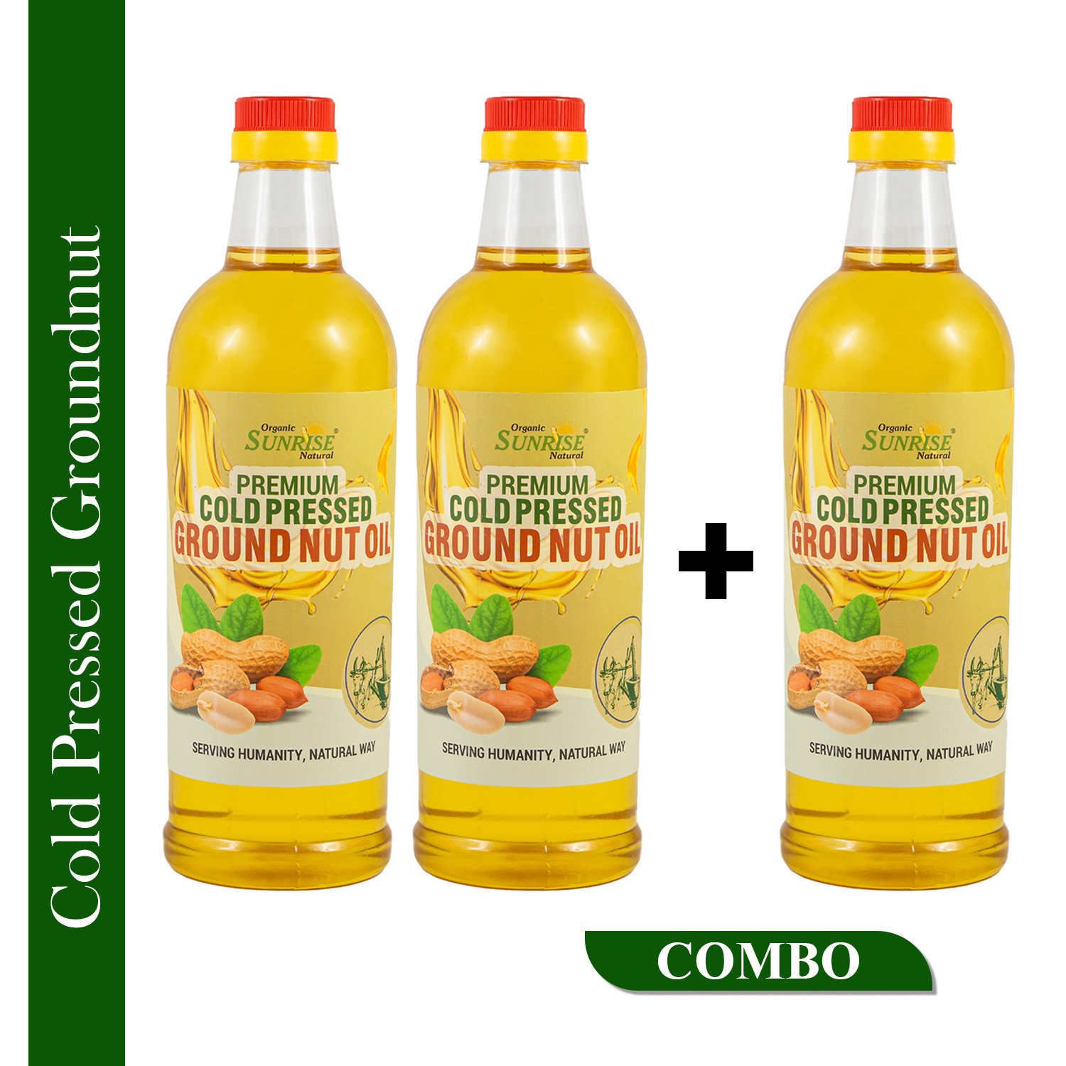 Cold Pressed Groundnut Oil – Buy 2 Get 3 Combo | Sunrise Agriland