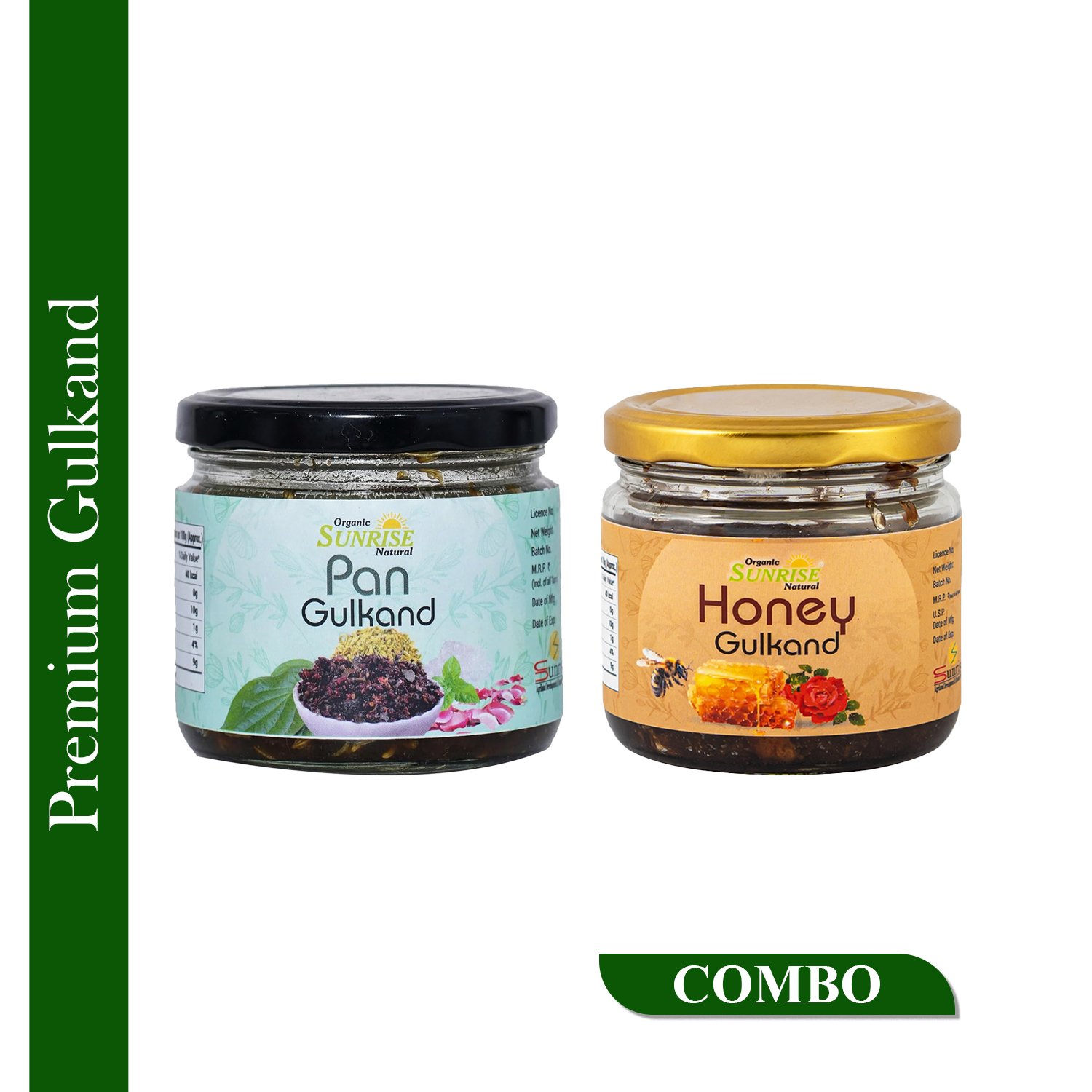 Premium Gulkand Combo – Pan Gulkand & Honey Gulkand | Sunrise Agriland