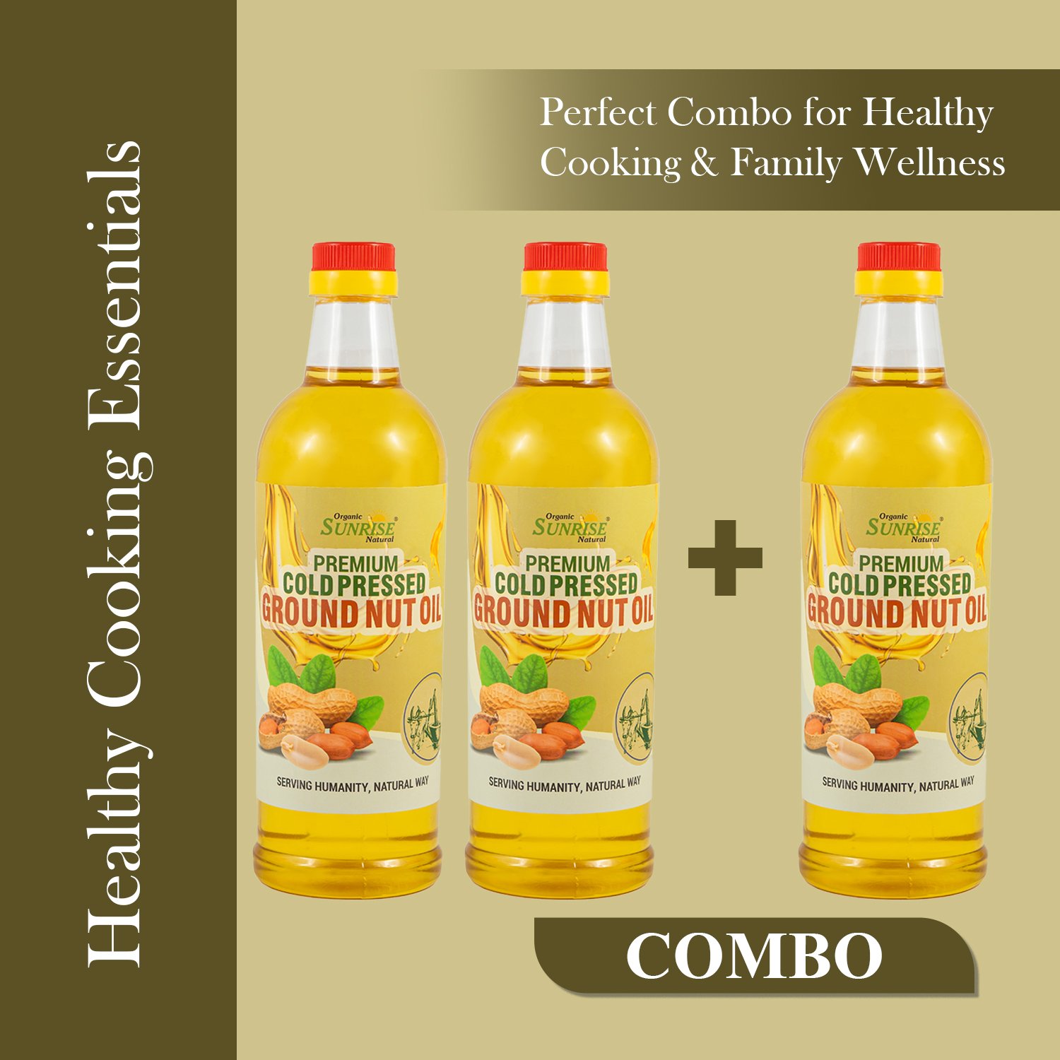 Cold Pressed Groundnut Oil – Buy 2 Get 3 Combo | Sunrise Agriland