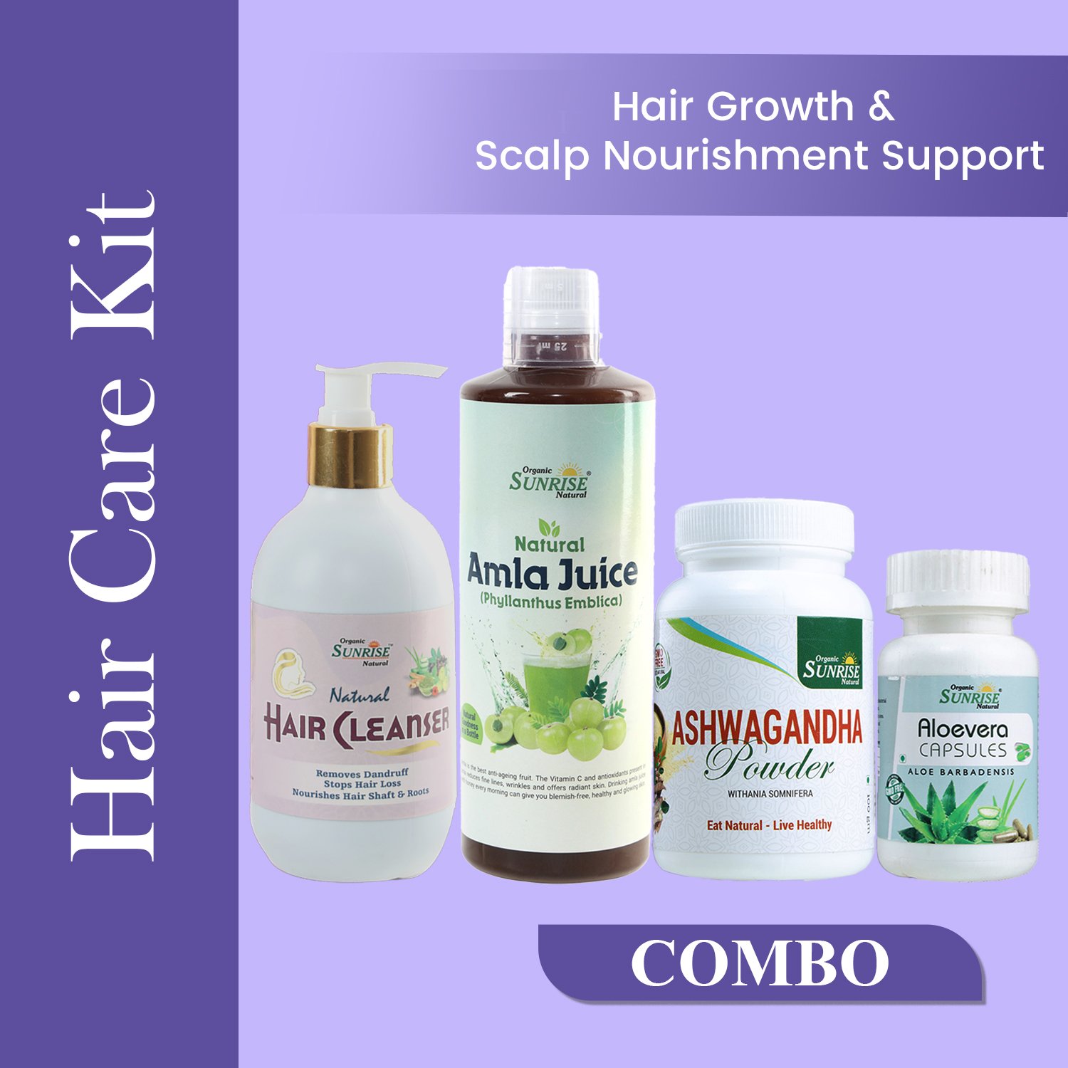 Hair Care Kit – Hair Growth & Scalp Nourishment Support | Sunrise Agriland