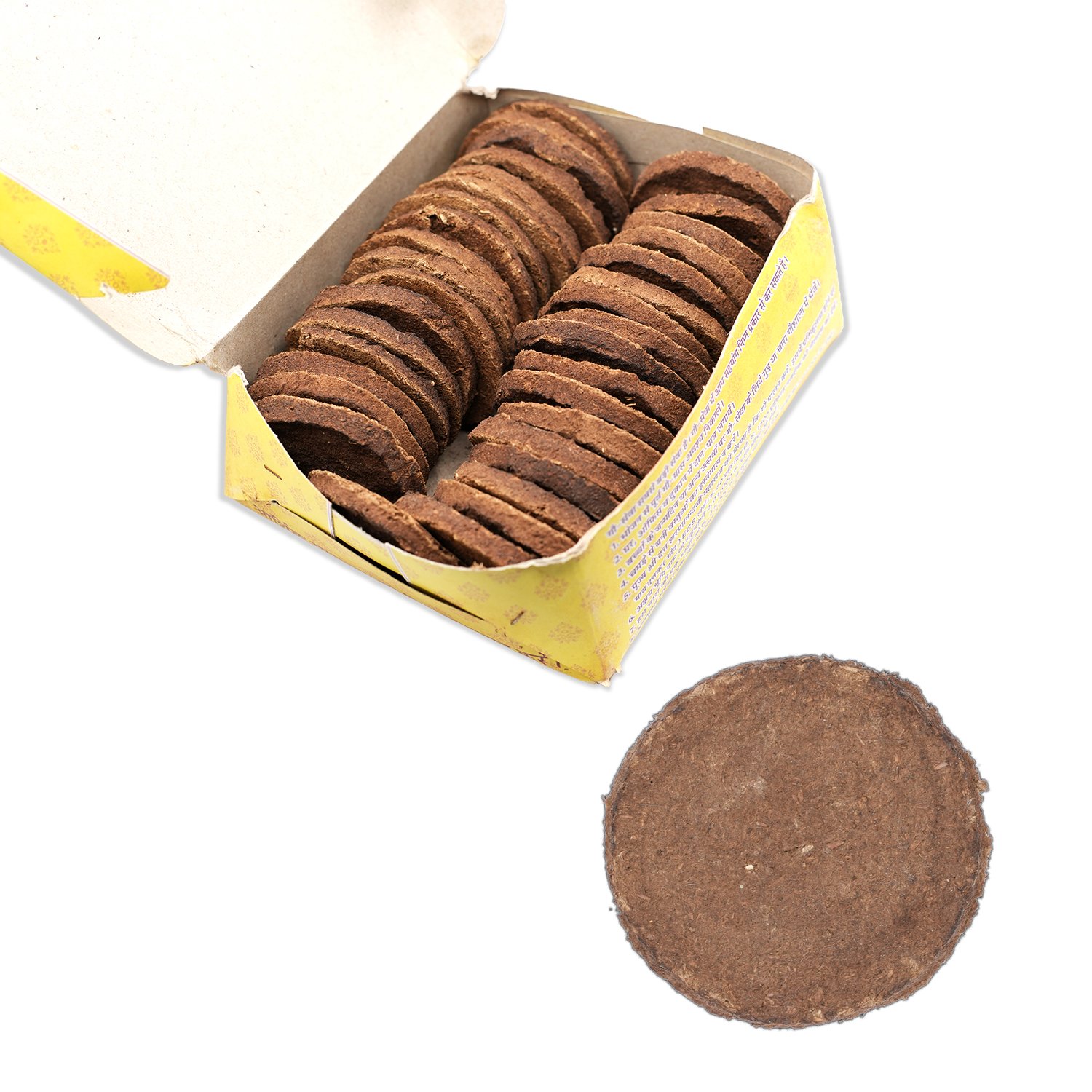 Cow Dung Mini Cake (Gobar Kande) – Natural Havan & Puja Fuel | Sunrise Agriland