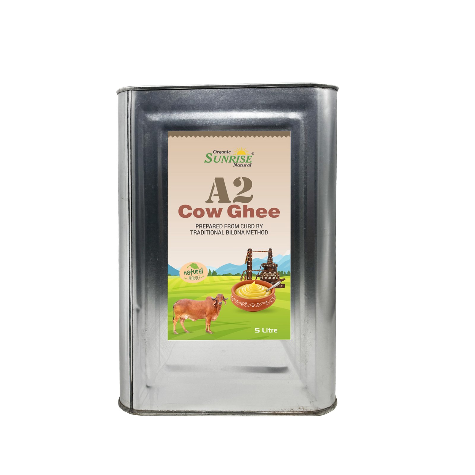 A2 Cow Ghee (Bilona Method) – 100 Pure & Organic Desi Cow Ghee | Sunrise Agriland
