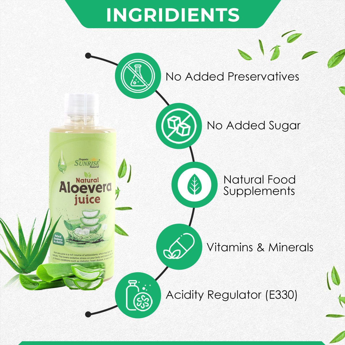 Aloe Vera Juice – Natural Detox Drink for Digestion, Skin & Immunity | Sunrise Agriland