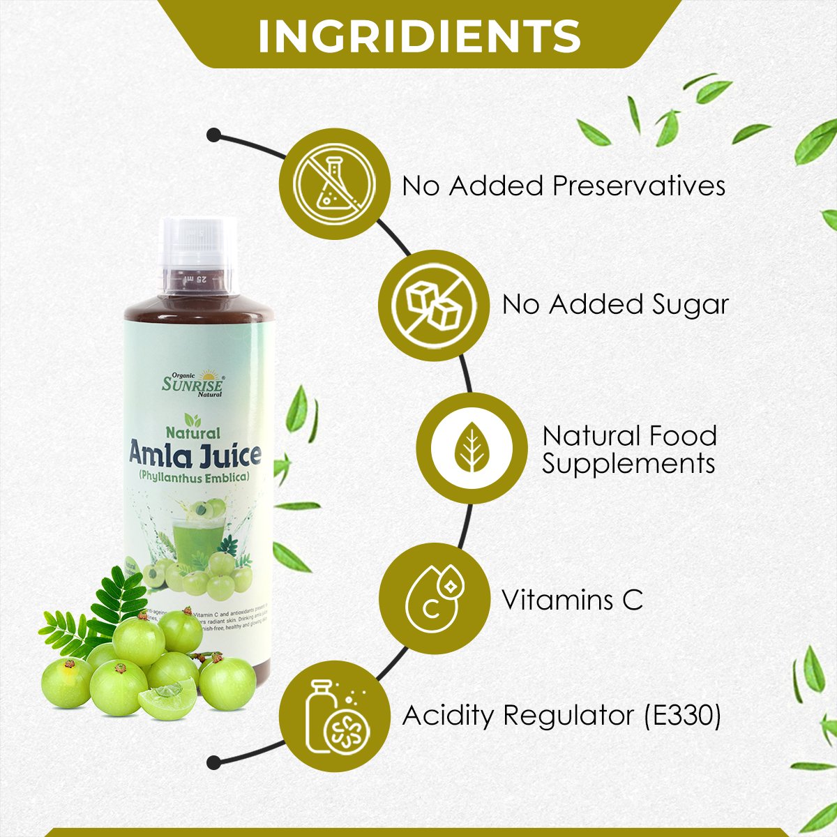 Amla Juice – Natural Immunity Booster for Skin, Hair & Digestion | Sunrise Agriland