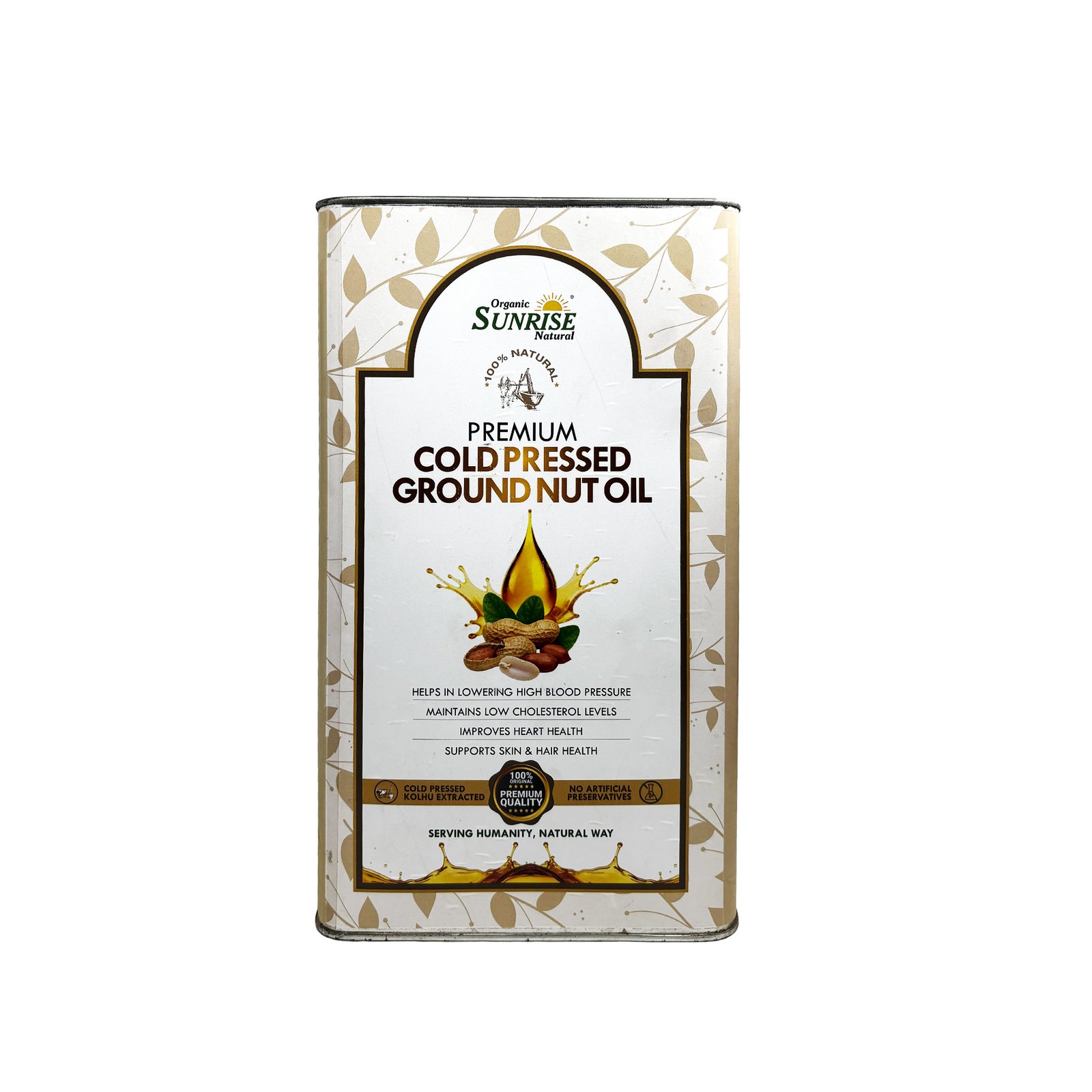 Cold Pressed Groundnut Oil (Kachi Ghani) – 100 Pure & Chemical Free | Sunrise Agriland
