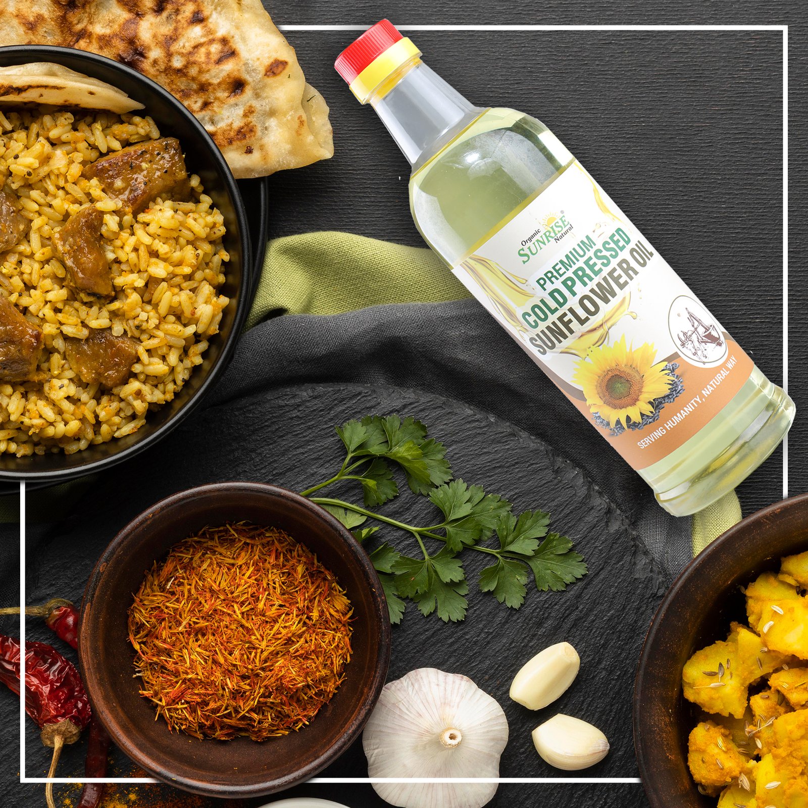 Cold Pressed Sunflower Oil – Light, Healthy & Heart-Friendly Cooking Oil | Sunrise Agriland
