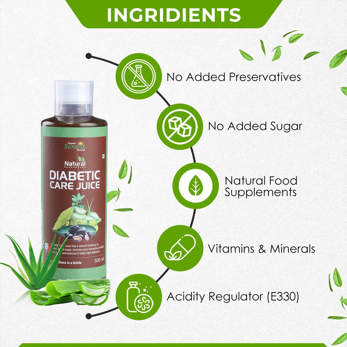 Diabetic Care Juice – Ayurvedic Blood Sugar Support Drink for Detox & Wellness | Sunrise Agriland