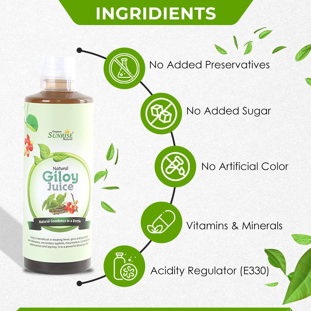 Giloy Juice – Natural Immunity Booster & Fever Support Ayurvedic Drink | Sunrise Agriland