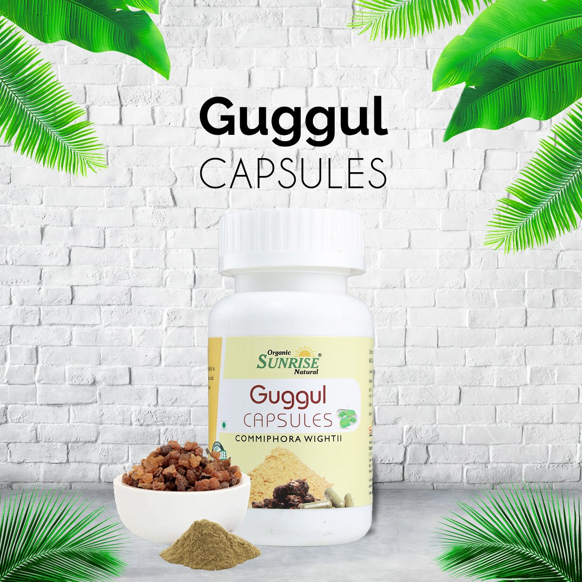 Guggul Capsules – Cholesterol Support, Joint Care & Metabolism Booster | Sunrise Agriland