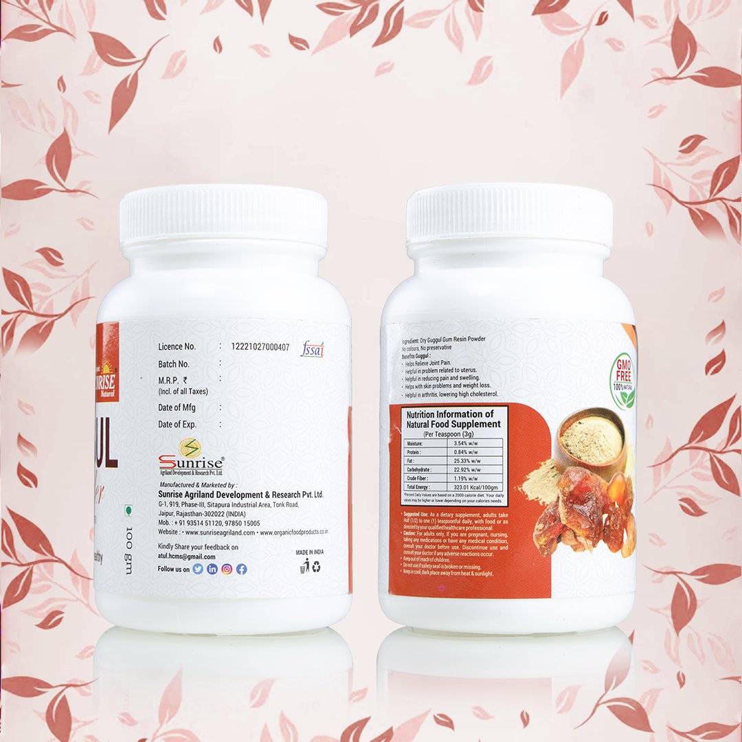 Guggul Powder – Ayurvedic Weight Loss, Joint Care & Cholesterol Support | Sunrise Agriland