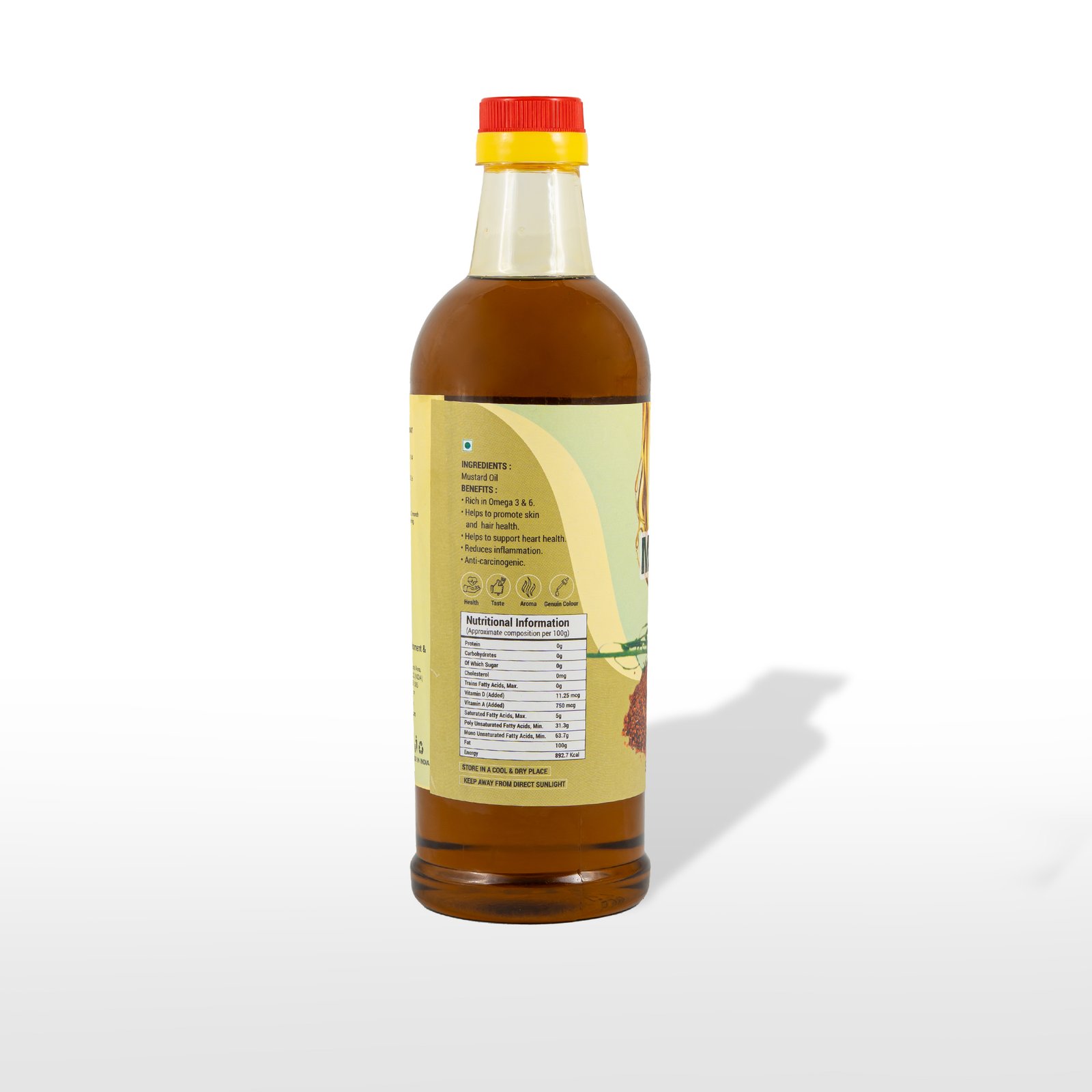Healthy Cooking Essentials Combo – Kachi Ghani Mustard Oil, Cold Pressed Groundnut Oil & A2 Cow Ghee