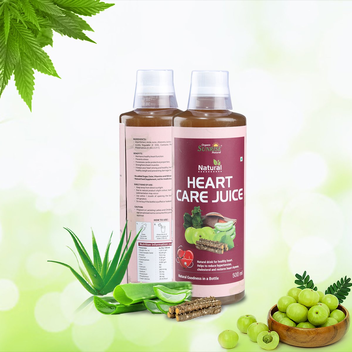 Heart Care Juice – Ayurvedic Heart Health & Cholesterol Support Drink | Sunrise Agriland