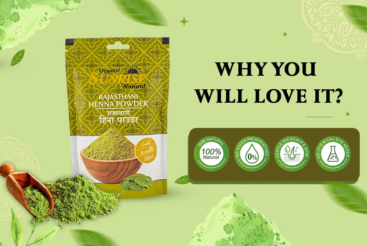 Henna Mehndi – Natural Black Hair Mehndi | Sunrise Agriland