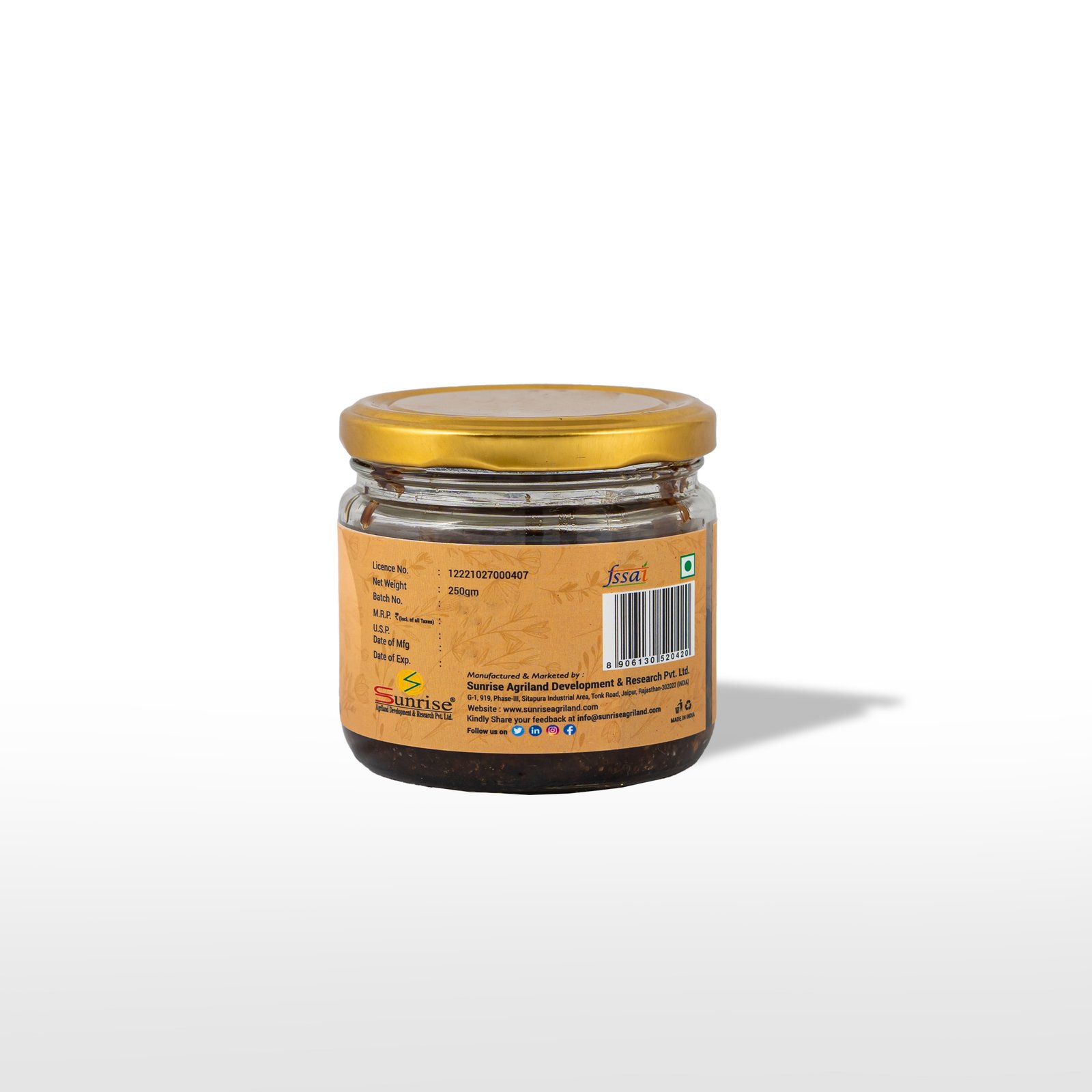 Honey Gulkand – Natural Cooling & Digestive Rose Preserve with Honey | Sunrise Agriland