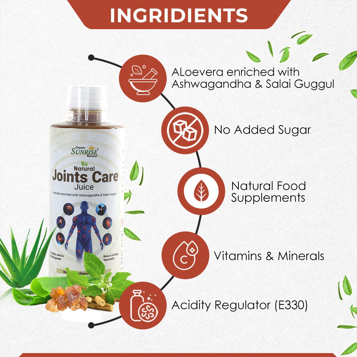 Joint Care Juice – Ayurvedic Joint Support & Bone Strength Drink for Pain Relief | Sunrise Agriland
