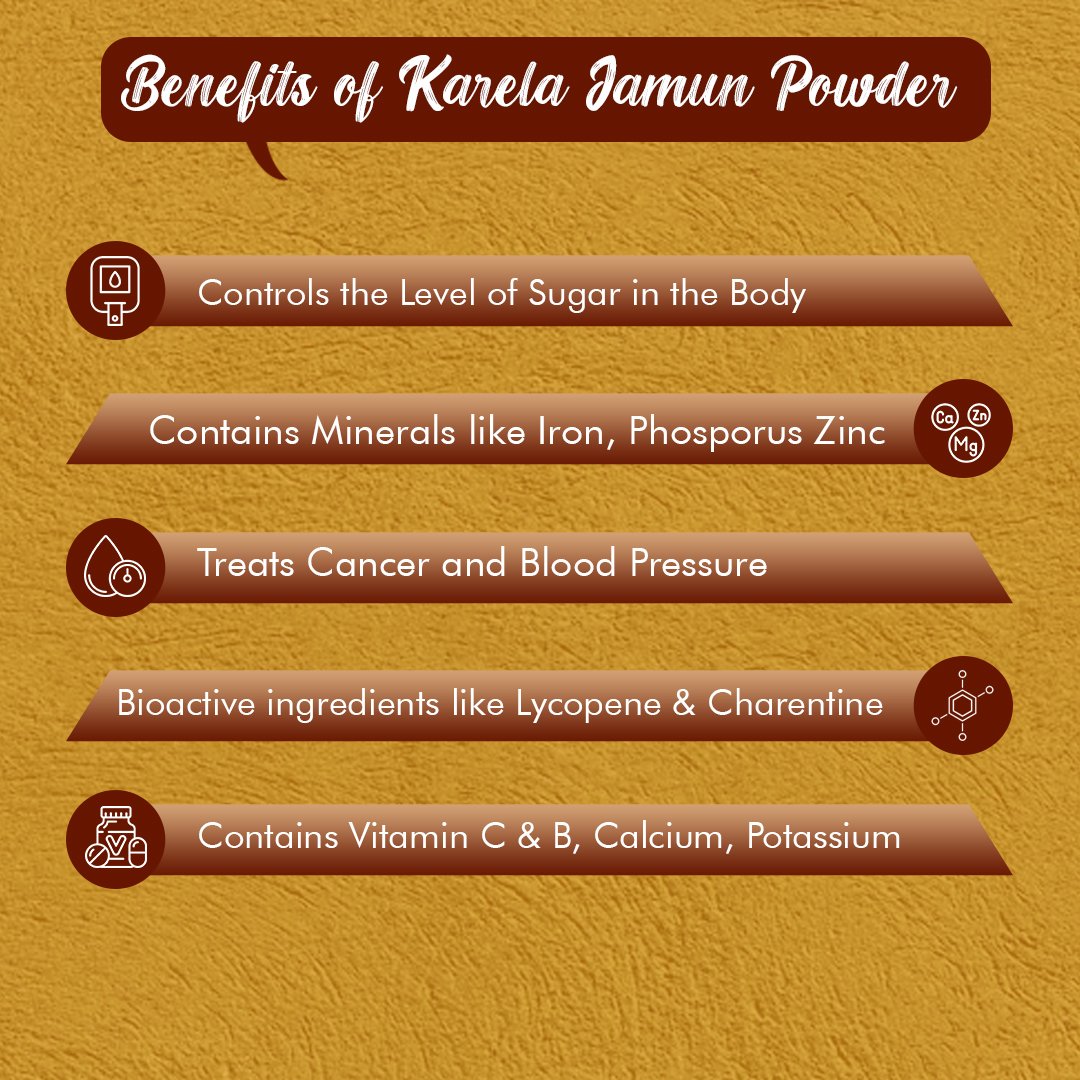 Karela Jamun Powder – Sugar Balance, Digestion & Metabolism Support | Sunrise Agriland