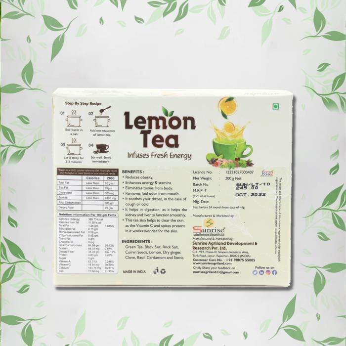Lemon Tea (indian spice and herbs)