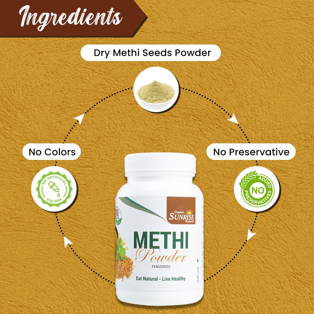 Methi Powder – Digestion, Sugar Balance & Metabolism Support | Sunrise Agriland