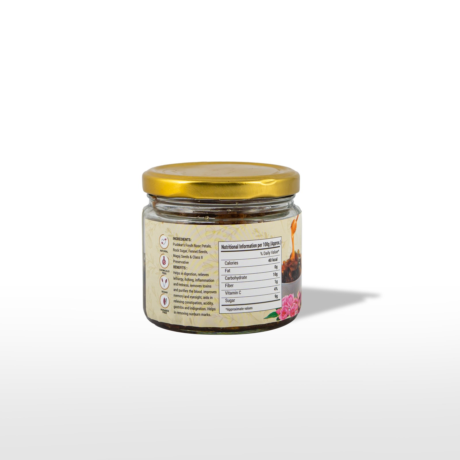 Mukwas Gulkand – Natural Digestive & Mouth Freshener with Rose Petals | Sunrise Agriland