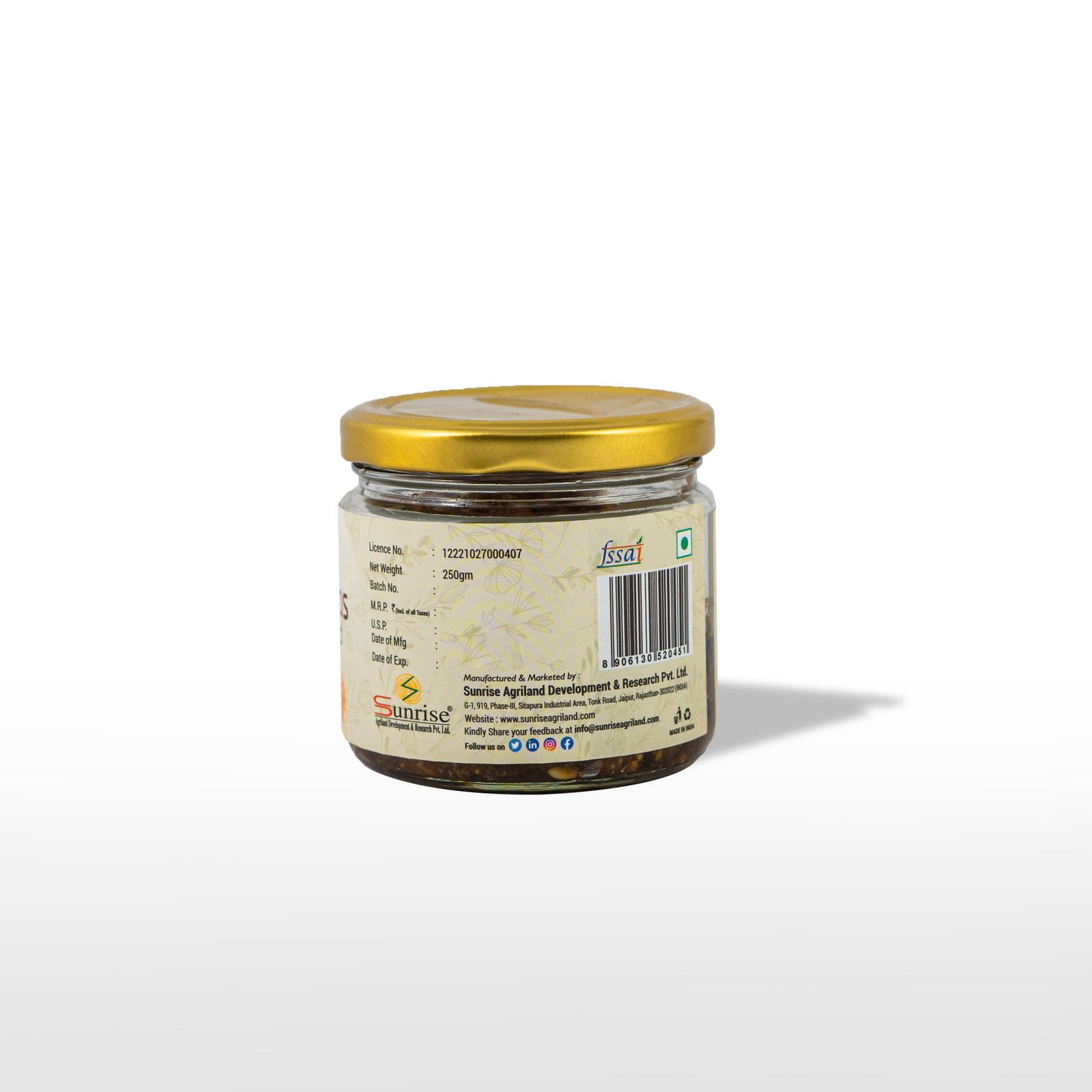 Mukwas Gulkand – Natural Digestive & Mouth Freshener with Rose Petals | Sunrise Agriland