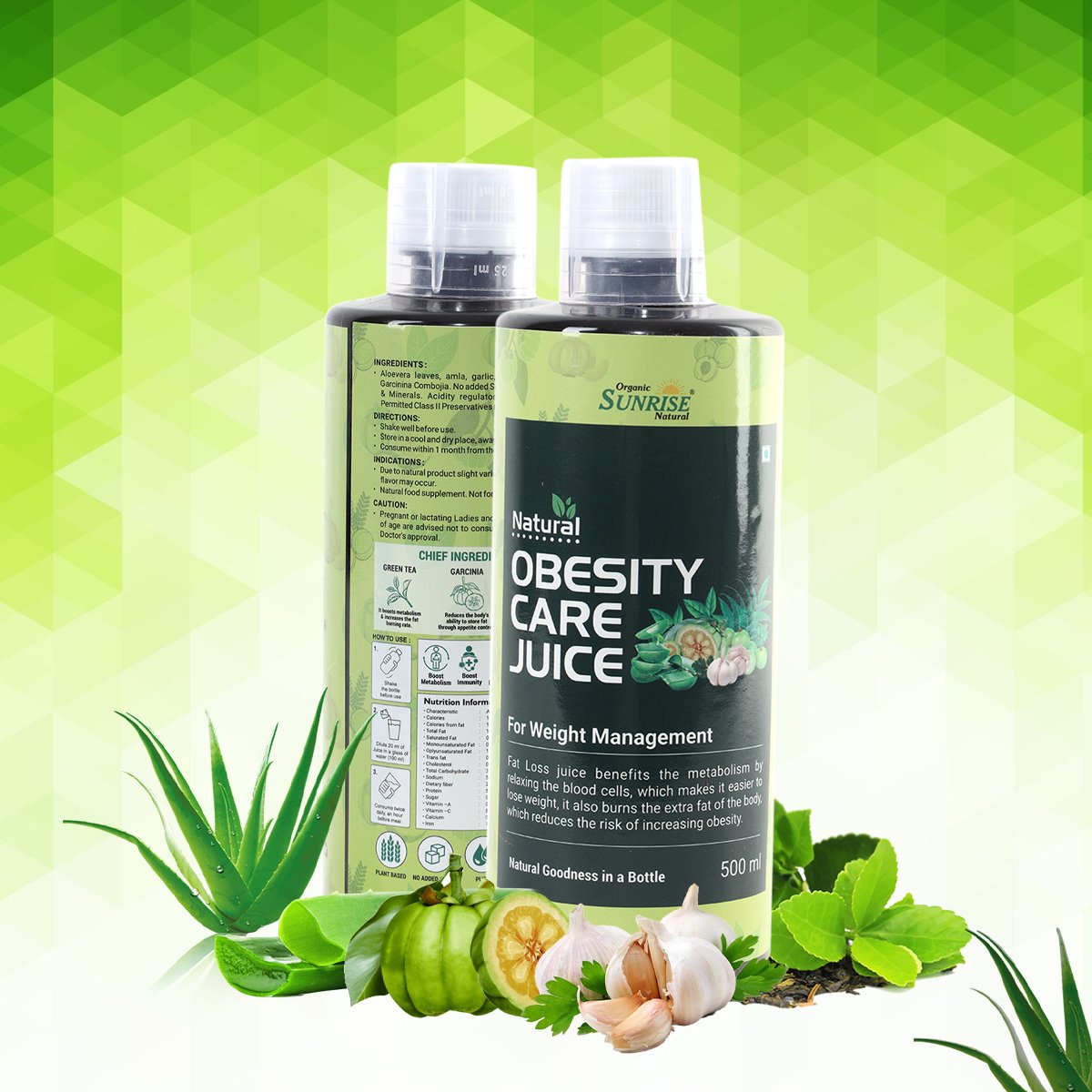 Obesity Care Juice – Ayurvedic Weight Management & Fat Burn Support Drink | Sunrise Agriland