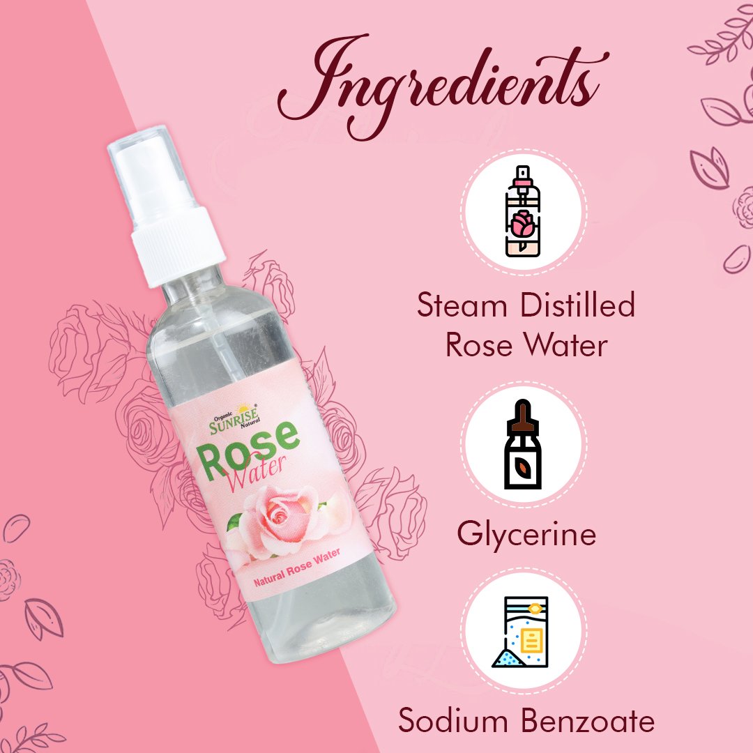 Rose Water Toner – Natural Skin Hydration, Glow & Pore Tightening Mist | Sunrise Agriland