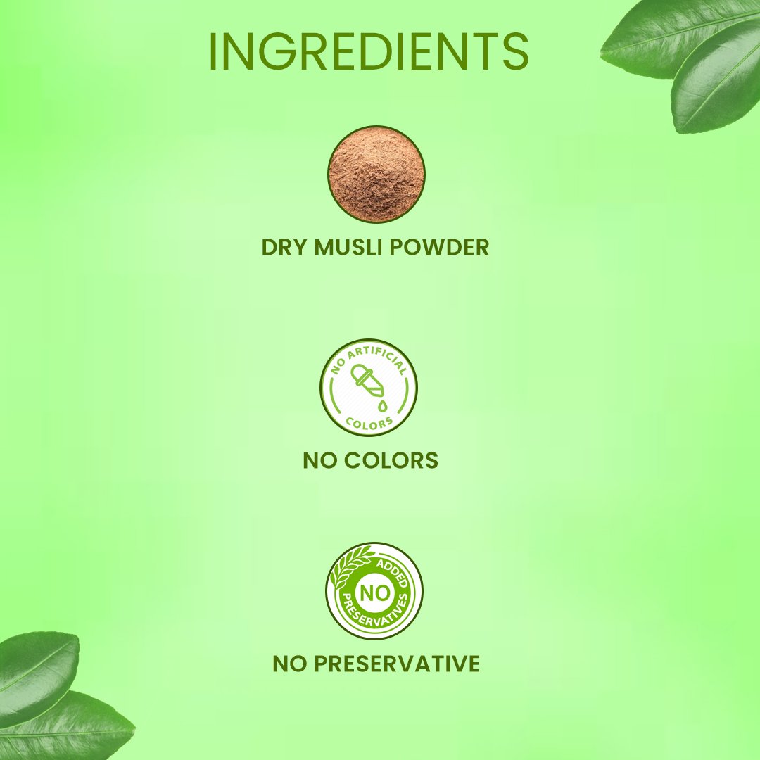 Safed Musli Powder – Ayurvedic Strength, Stamina & Vitality Booster | Sunrise Agriland