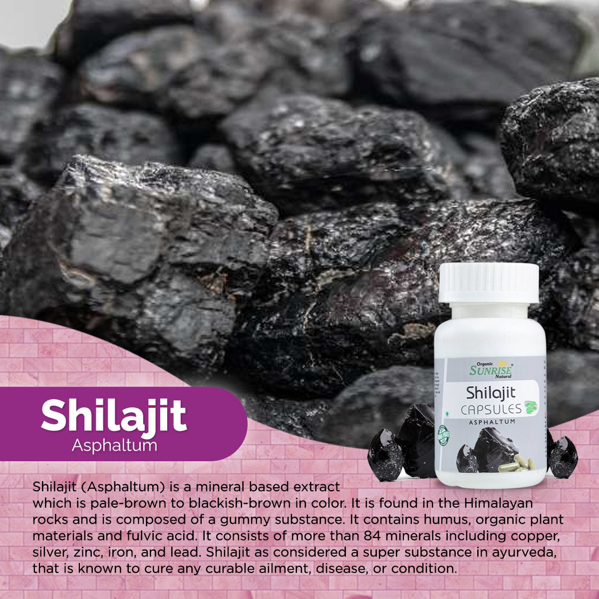 Shilajit Capsules – Energy, Stamina & Vitality Support | Sunrise Agriland