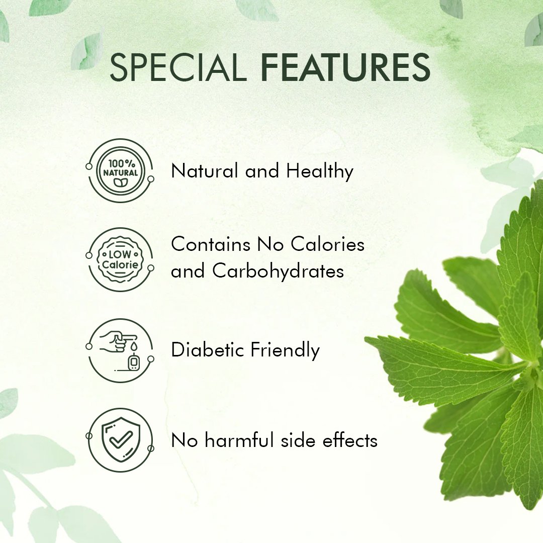Stevia Sweet Leaf – Natural Sugar Substitute for Weight Management & Blood Sugar Support | Sunrise A