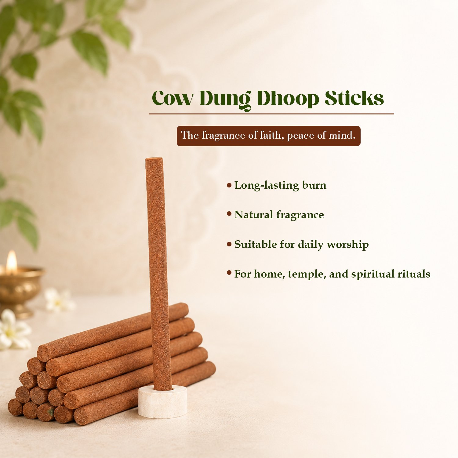 Sunrise Dhoop Sticks – Natural Fragrance for Peaceful & Positive Environment | Sunrise Agriland