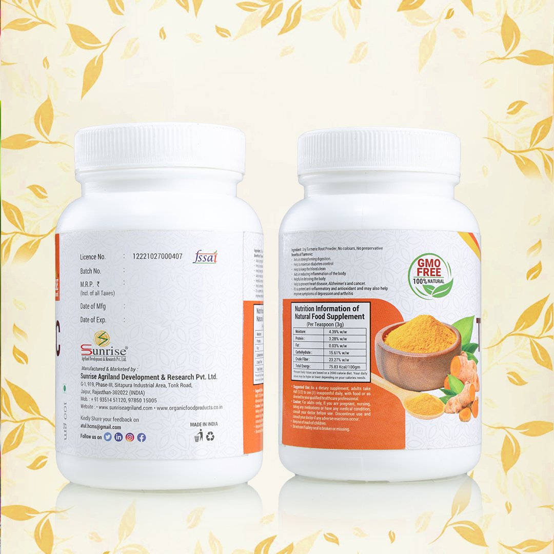 Turmeric Powder – Immunity & Wellness Haldi | Sunrise Agriland