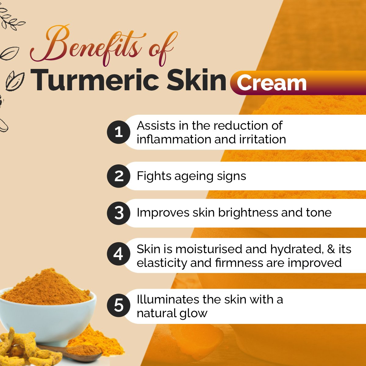 Turmeric Skin Cream – Acne Care & Natural Glow | Sunrise Agriland