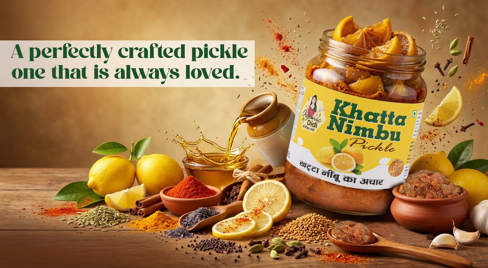 Khatta Nimbu Pickle – Traditional Tangy Lemon Pickle | Sunrise Agriland